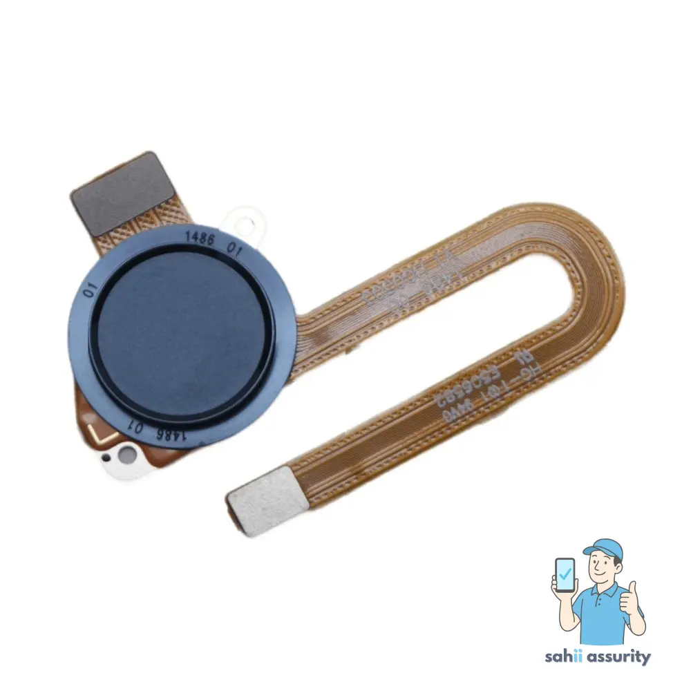 Fingerprint Sensor with Flex Cable for Motorola One Fusion Plus Blue
